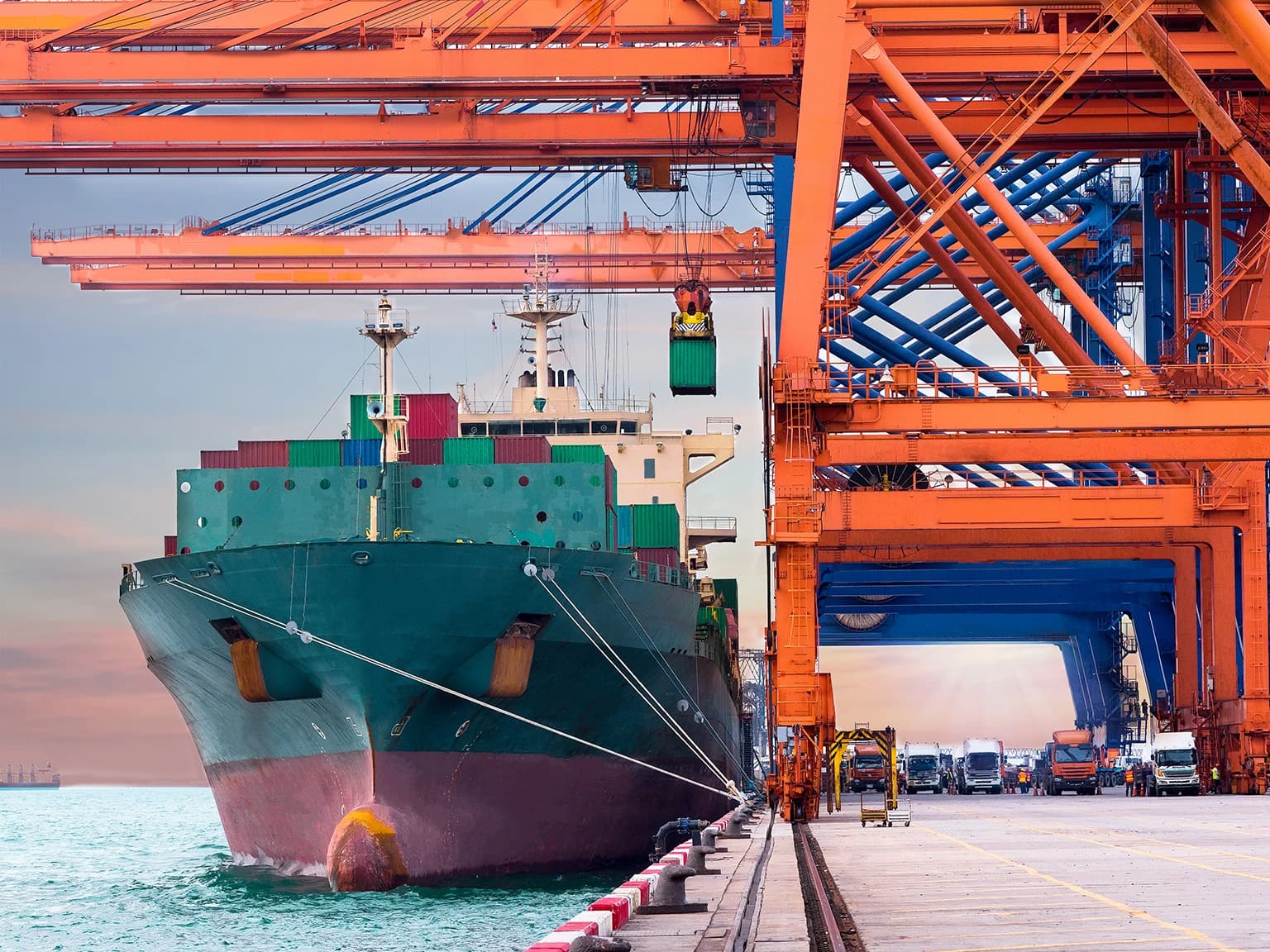 Sea freight logistics image